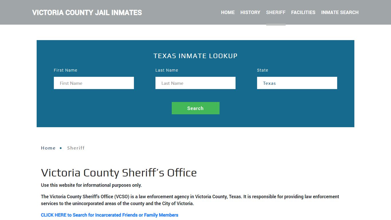 Victoria County Sheriff, TX Arrest Warrant Lookup