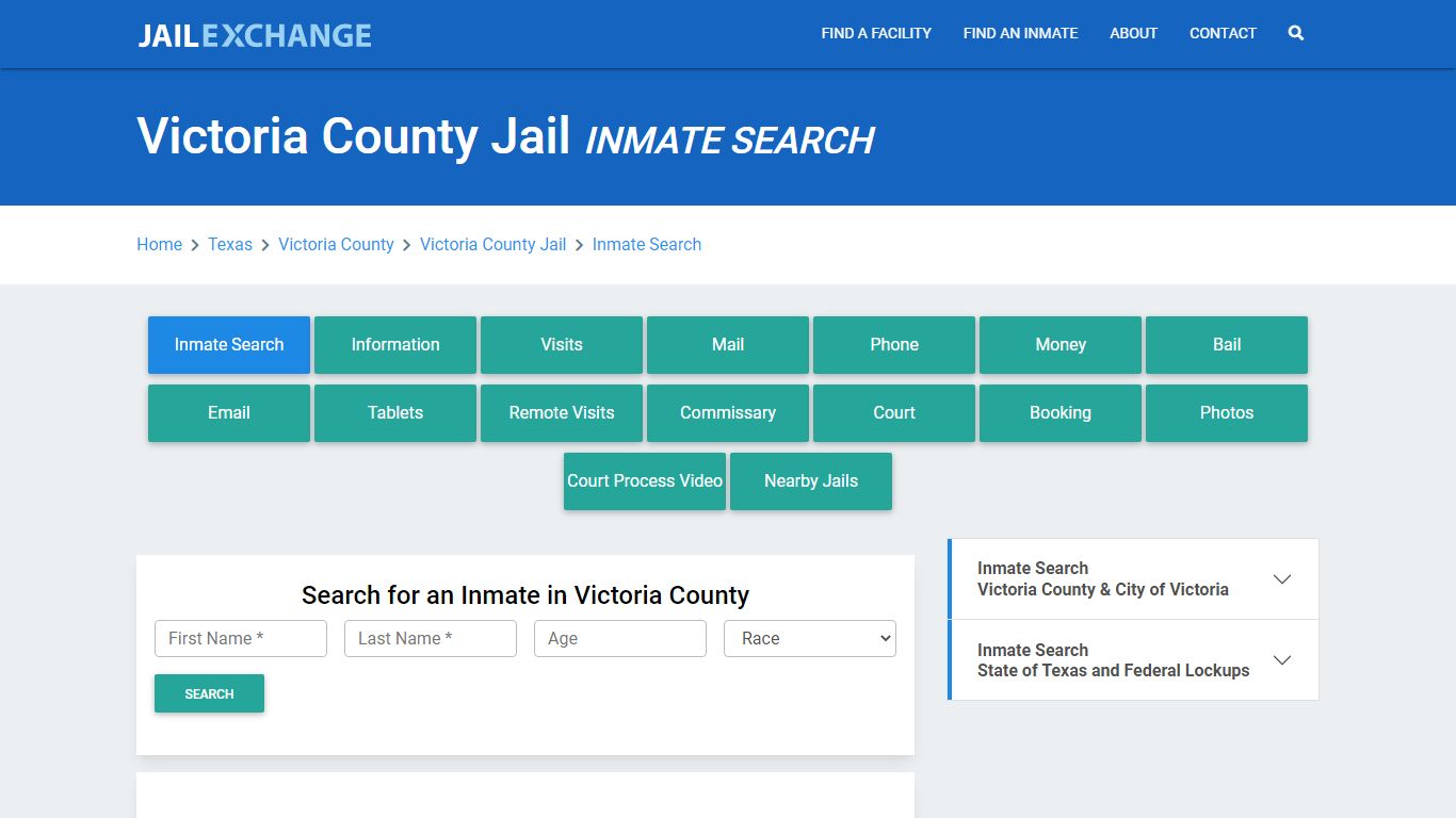 Victoria County Jail, TX Inmate Search: Roster & Mugshots